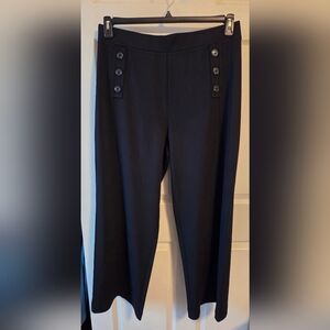 LOFT Women's Black Dress Trousers - Tailored Wide Leg